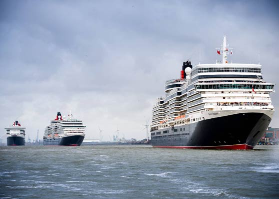 Peel Ports welcomes three Queens to Liverpool