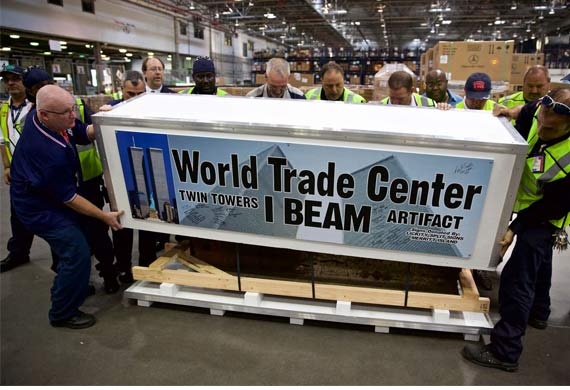 AA Cargo transports World Trade Center beam to memorial site
