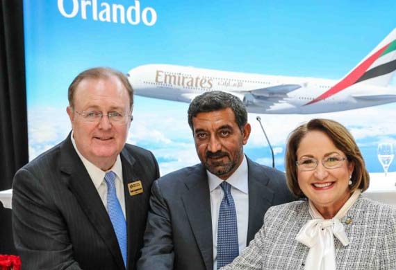 Emirates touches down in Orlando