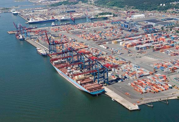 Upturn in container freight at the Port of Gothenburg Upturn in container freight at the Port of Gothenburg