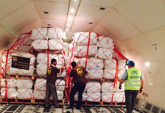 UPS facilitates UN aid flights from the Middle East