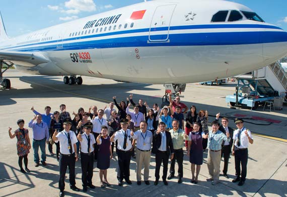 Air China takes delivery of its 50th A330 Air China takes delivery of its 50th A330
