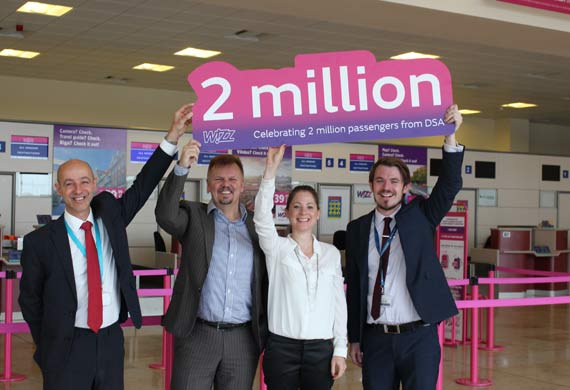 Wizz Air marks major passenger milestone from Yorkshire