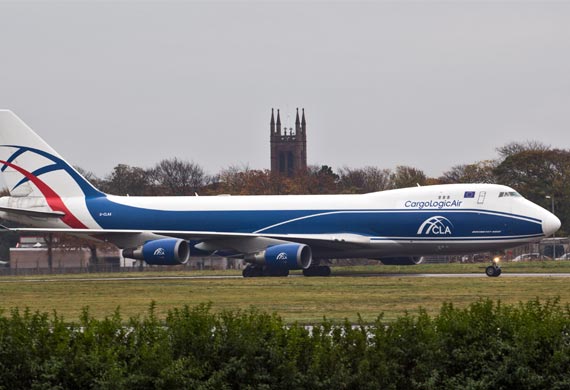CargoLogicAir waits for AOC to take off
