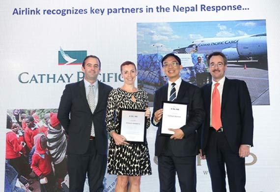 Cathay Pacific receives award for humanitarian efforts Cathay Pacific receives award for humanitarian efforts