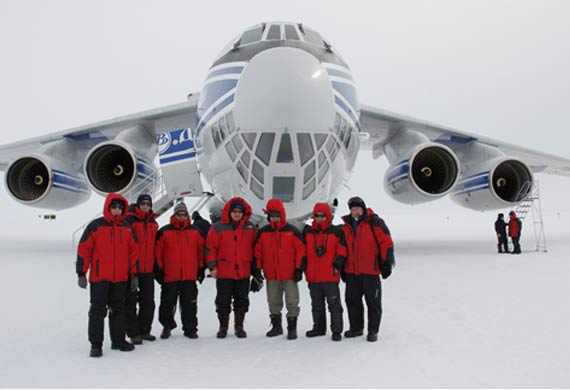 Volga-Dnepr parachutes cargo to remote Antarctic airfield Volga-Dnepr parachutes cargo to remote Antarctic airfield