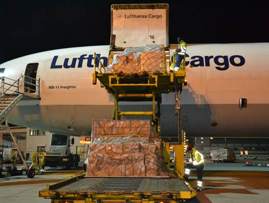 Lufthansa Cargo carries 1.6 million tonnes freight in 2015