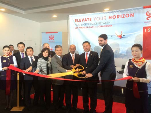 Hainan Airlines launches non-stop service between Changsha-Los Angeles Hainan Airlines launches non-stop service between Changsha-Los Angeles