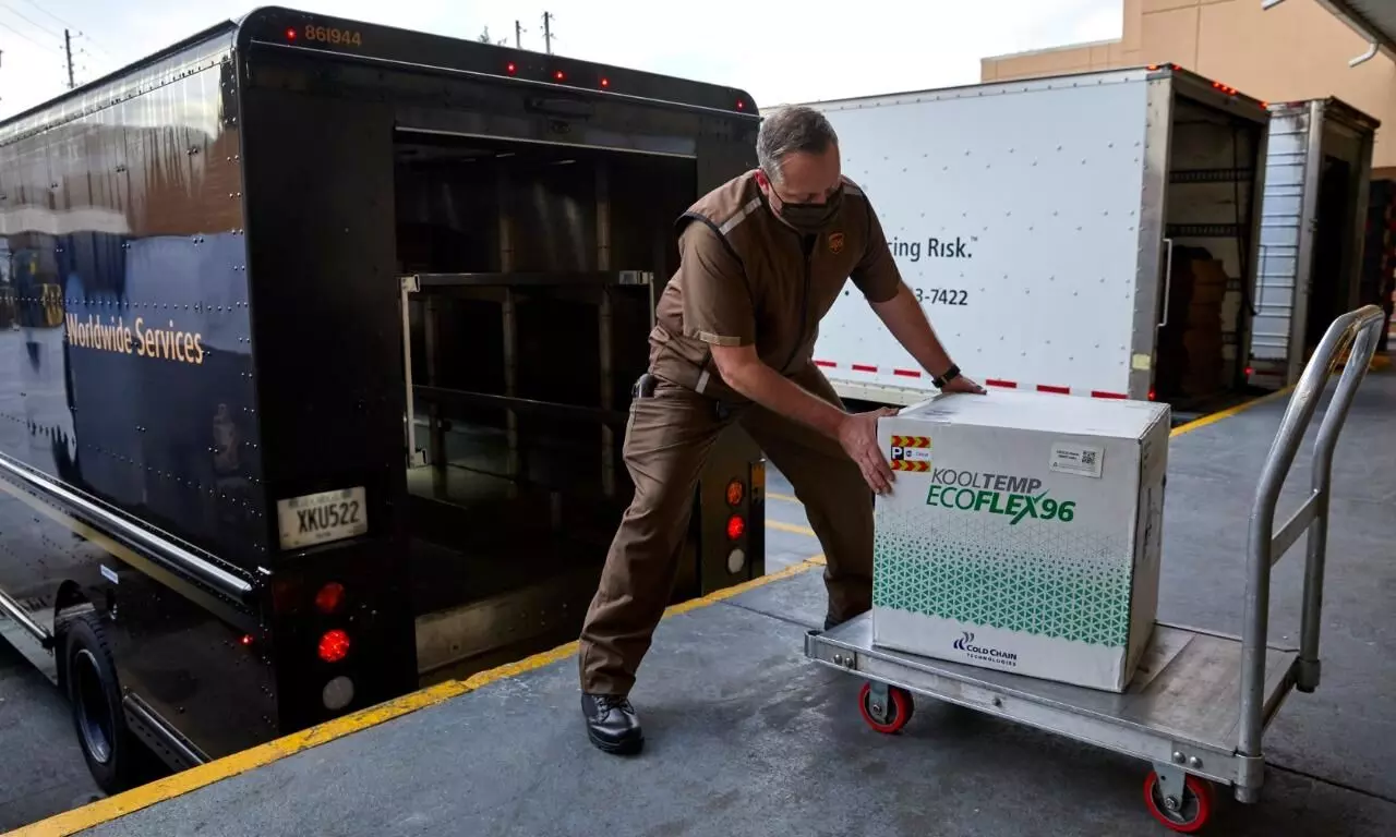 UPS Healthcare mapped roughly 500 trade lanes to enable seamless worldwide vaccine shipments UPS Healthcare mapped roughly 500 trade lanes to enable seamless worldwide vaccine shipments