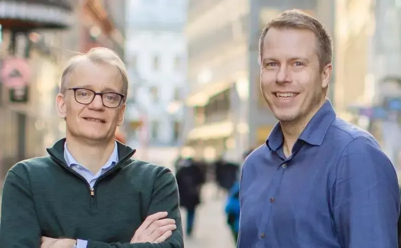 CLIVE’s co-founder Niall van de Wouw and Xeneta CEO Patrik Berglund CLIVE’s co-founder Niall van de Wouw and Xeneta CEO Patrik Berglund