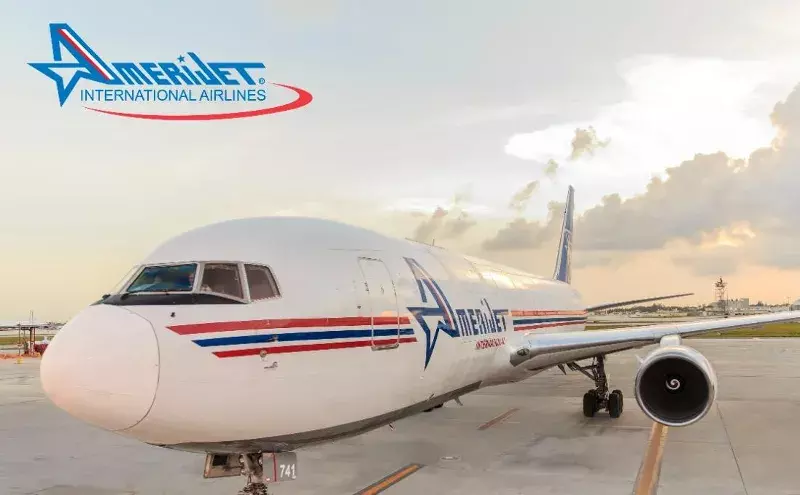 Amerijet operates a fleet of freighters from its primary hub at the Miami International Airport. Amerijet operates a fleet of freighters from its primary hub at the Miami International Airport.