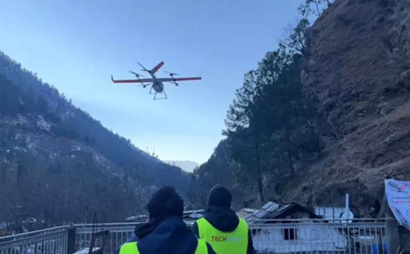 TechEagle drone moves medicines in Indian hilly state Himachal Pradesh TechEagle drone moves medicines in Indian hilly state Himachal Pradesh
