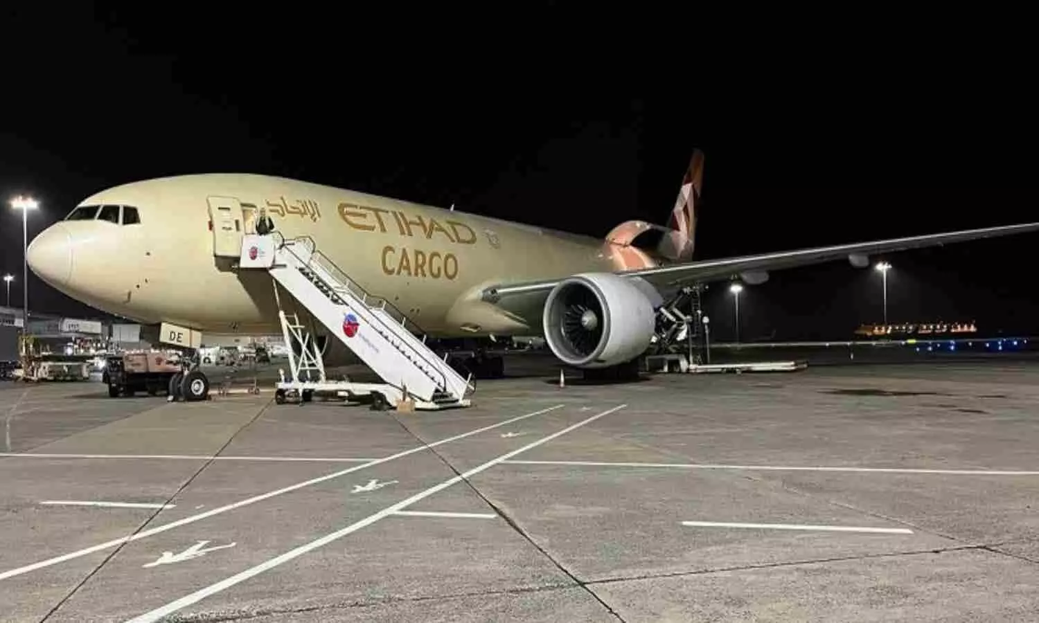The charter used Etihad Cargos SkyStables, which ensures a comfortable and safe voyage for the horses The charter used Etihad Cargos SkyStables, which ensures a comfortable and safe voyage for the horses