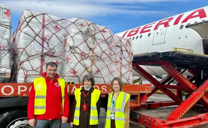 Ukraine Crisis: Spanish Red Cross, Iberia send humanitarian aid to Budapest Ukraine Crisis: Spanish Red Cross, Iberia send humanitarian aid to Budapest
