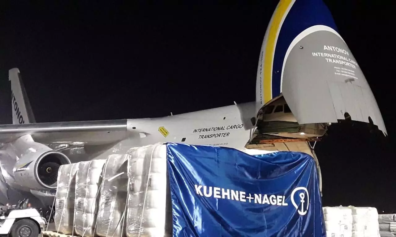 Kuehne+Nagel charters Antonov for 111 tonnes UNICEF goods to Ukraine