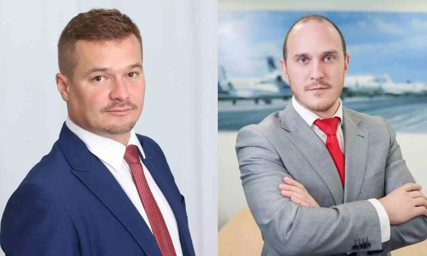 (Left) David Adamek, Chief Executive Officer, Skyport and (right) James Fitzgerald, Managing Director, Air Charter Service