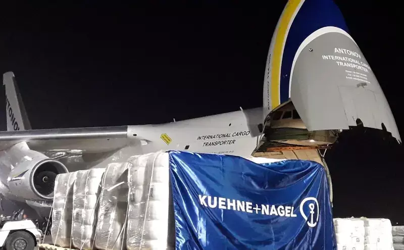 Kuehne+Nagel charters Antonov for 111 tonnes UNICEF goods to Ukraine Kuehne+Nagel charters Antonov for 111 tonnes UNICEF goods to Ukraine