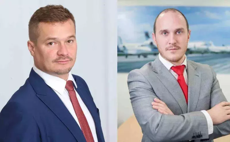(Left) David Adamek, Chief Executive Officer, Skyport and (right) James Fitzgerald, Managing Director, Air Charter Service (Left) David Adamek, Chief Executive Officer, Skyport and (right) James Fitzgerald, Managing Director, Air Charter Service