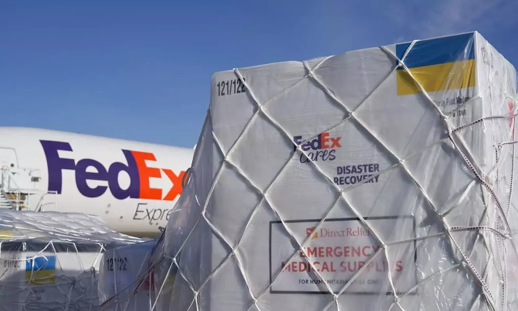 Direct Relief, FedEx deliver 76 tonnes aid for Ukraine refugees