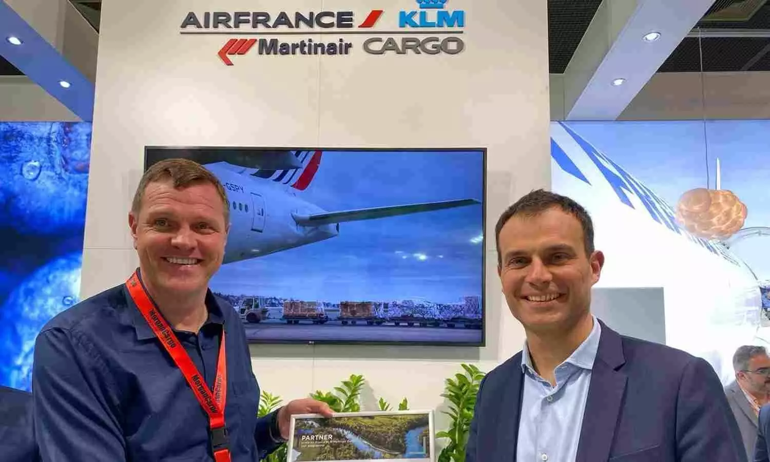 Schalk Bruwer, CEO, Morgan Cargo and Mathieu Fleisch, Vice prrsident Verticals chez, Air France KLM Martinair Cargo