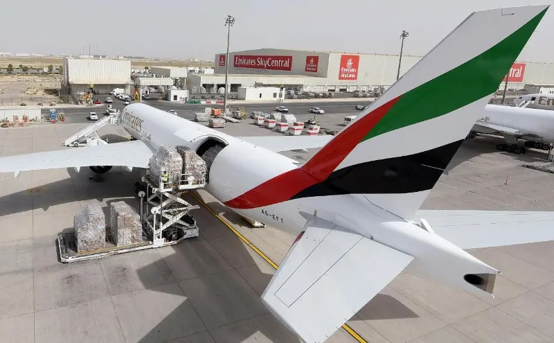 Emirates SkyCargos new B777 freighter lands in Dubai with full load Emirates SkyCargos new B777 freighter lands in Dubai with full load