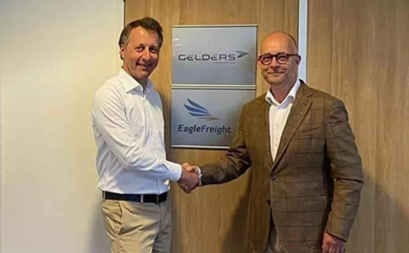 François Verhaart,Managing Director, Gelders Forwarding and Lars Syberg, RCEO, EMEA François Verhaart,Managing Director, Gelders Forwarding and Lars Syberg, RCEO, EMEA
