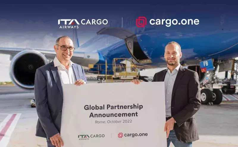 ITA Airways Cargo collaborates with cargo. one to launch its digital sales channel ITA Airways Cargo collaborates with cargo. one to launch its digital sales channel