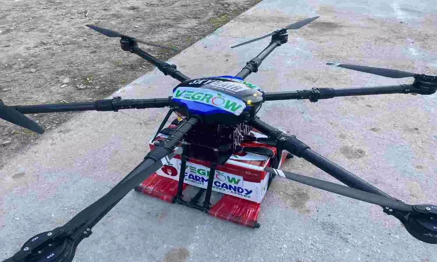 Skye Air Mobility collaborate with Vegrow for green grocery delivery Skye Air Mobility collaborate with Vegrow for green grocery delivery