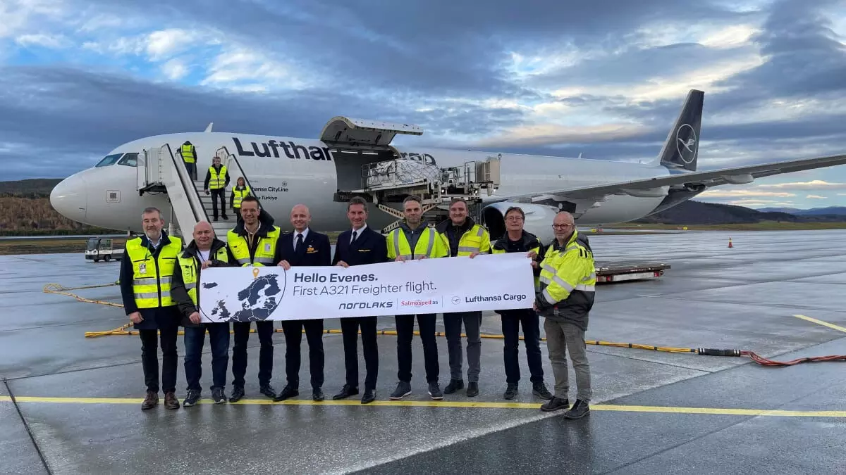 Lufthansa Cargos A321 freighter connects Evenes in Norway with the world