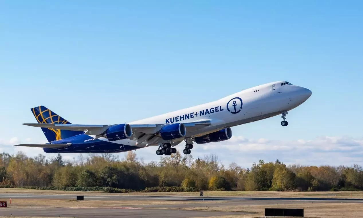 Kuehne+Nagel receives 1st Boeing 747-8 freighter Inspire