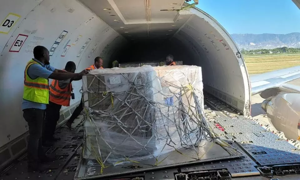 Cargojet flies aid to Haiti