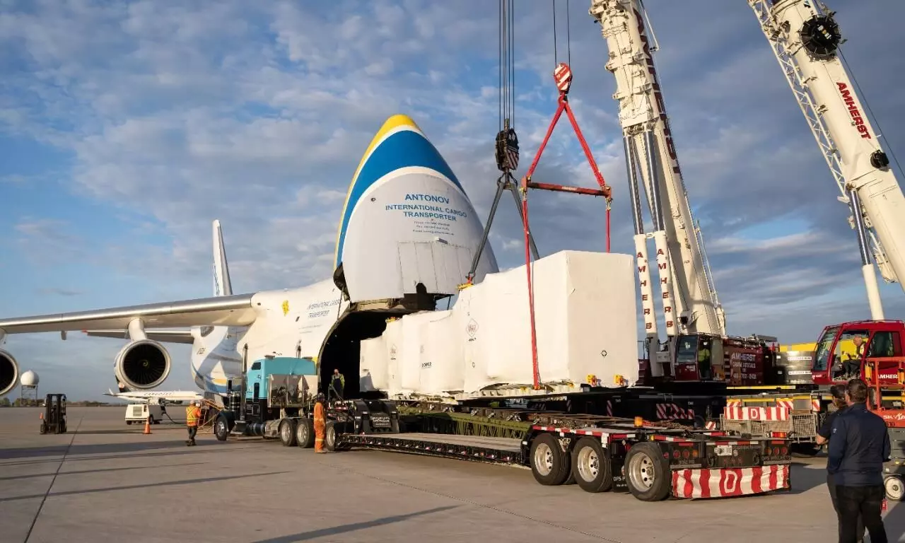 Antonov carries 169 tonnes sensitive cargo from Europe to Canada
