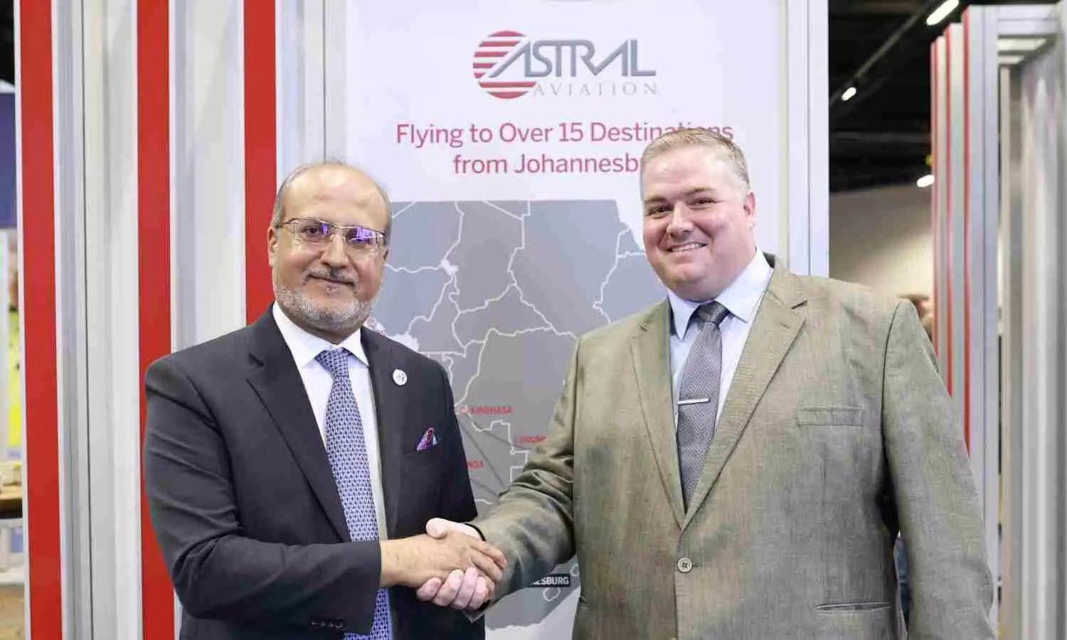 Sanjeev Gadhia, CEO, Astral Aviation and Thomas Honiball, Accountable Manager and CEO, Suid Cargo Airlines