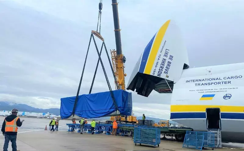 Antonov transports 67 tonnes sensitive cargo Antonov transports 67 tonnes sensitive cargo