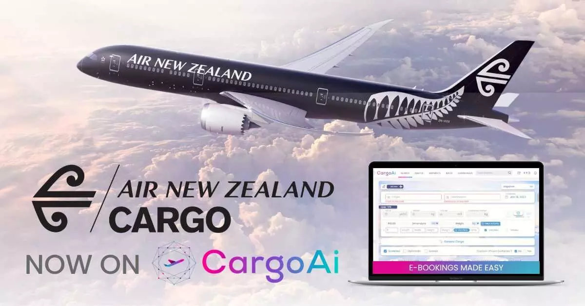 Air NZ Cargo chooses CargoAi as first strategic partner to commence its digital offering