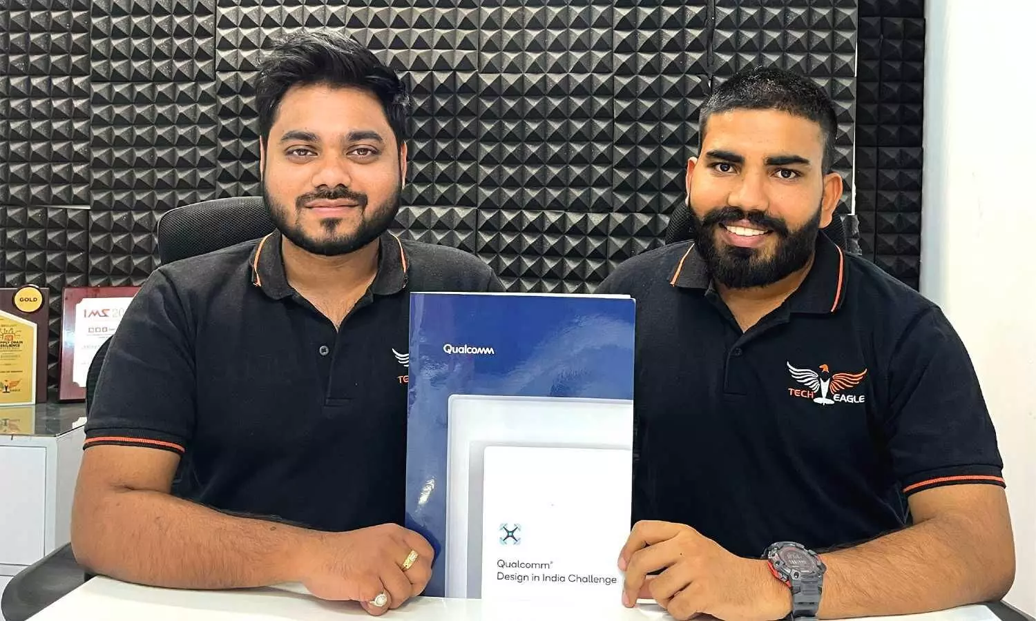 Anshu Abhishek, COO and co-founder and Vikram Singh Meena, founder & CEO, TechEagle