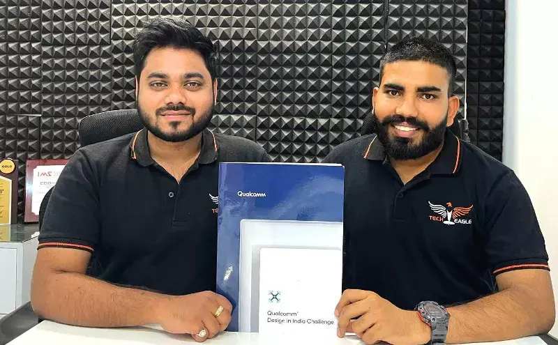 Anshu Abhishek, COO and co-founder and Vikram Singh Meena, founder & CEO, TechEagle Anshu Abhishek, COO and co-founder and Vikram Singh Meena, founder & CEO, TechEagle
