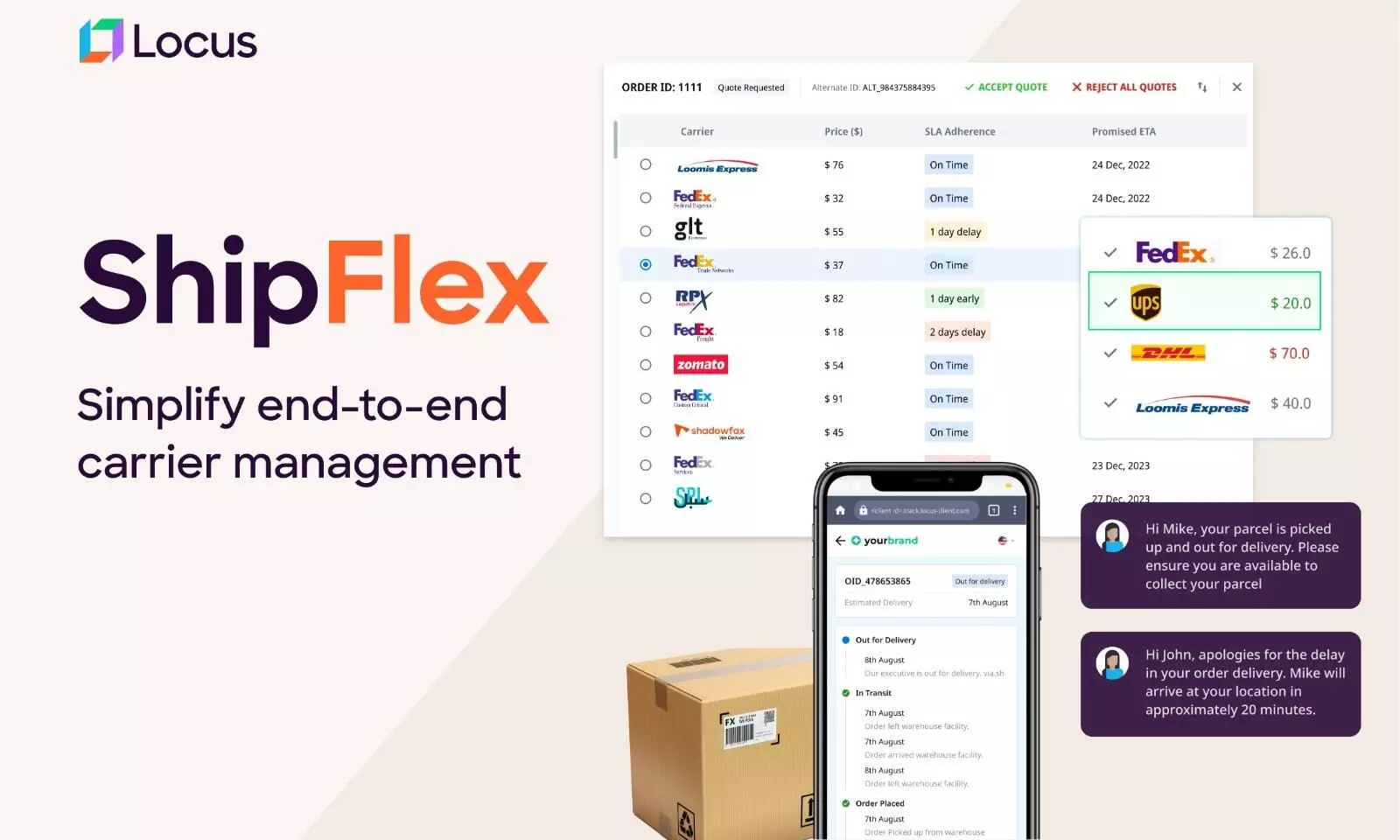 Locus launches ShipFlex for flexible third-party delivery