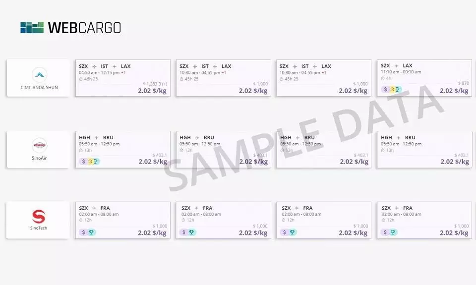 Three Chinese master loaders available on WebCargo