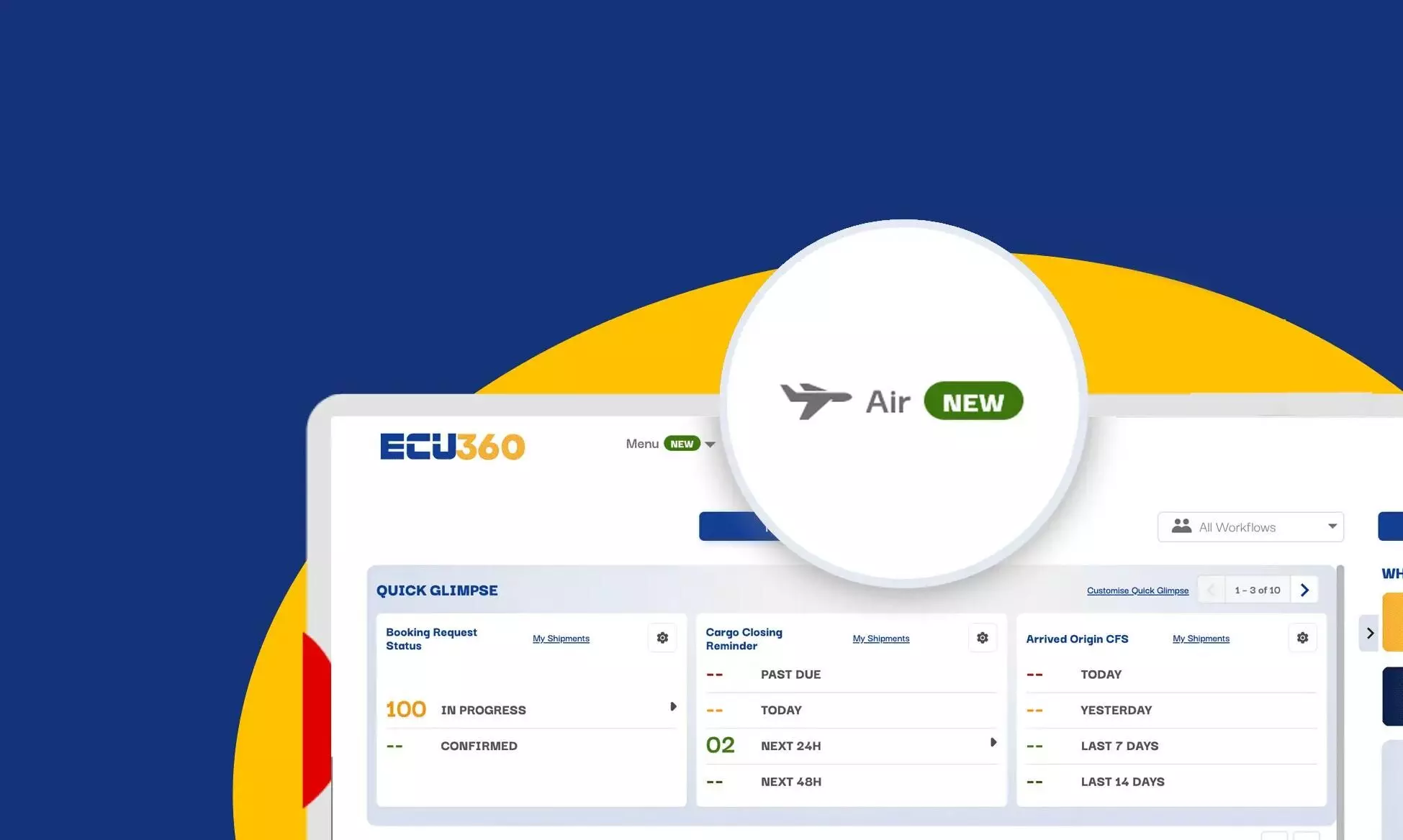 ECU’s digital platform ECU360 launches new air freight service
