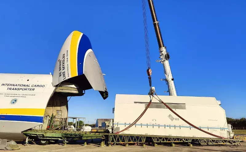 Antonov transports Maxar-built satellite for launch by SpaceX Antonov transports Maxar-built satellite for launch by SpaceX