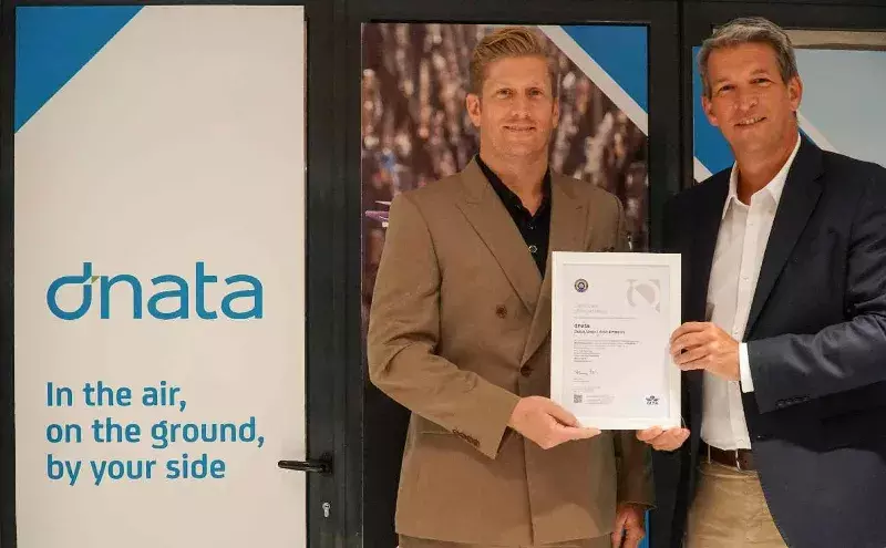 dnata Group CEO Steve Allen (right) receives IEnvA certification from IATAs Head of Cargo, Brendan Sullivan dnata Group CEO Steve Allen (right) receives IEnvA certification from IATAs Head of Cargo, Brendan Sullivan