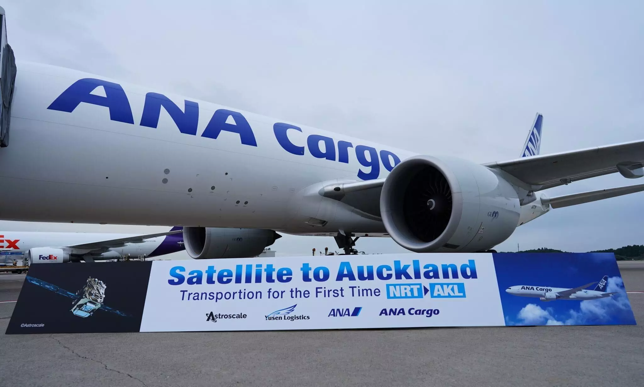ANA Cargo transports Astroscale ADRAS-J satellite to Auckland