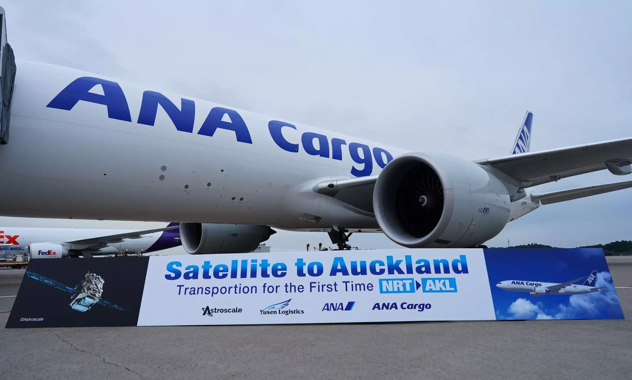 ANA Cargo transports Astroscale ADRAS-J satellite to Auckland ANA Cargo transports Astroscale ADRAS-J satellite to Auckland