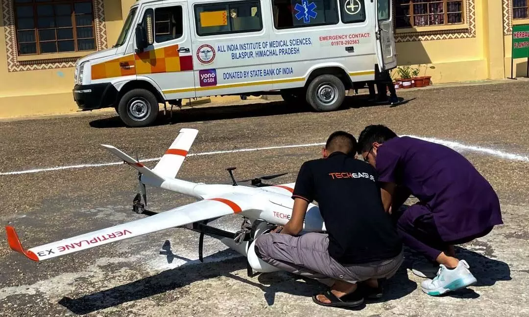 Drone firm TechEagle helps move blood samples from Indian villages Drone firm TechEagle helps move blood samples from Indian villages