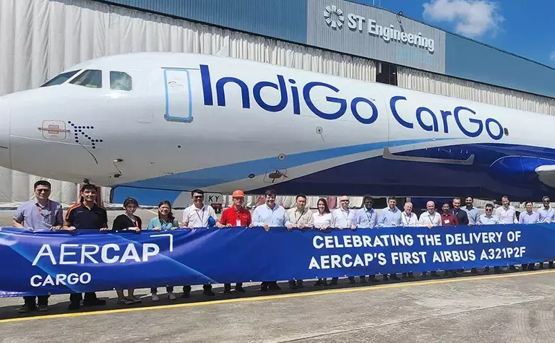 AerCap delivers its first A321P2F aircraft to IndiGo AerCap delivers its first A321P2F aircraft to IndiGo