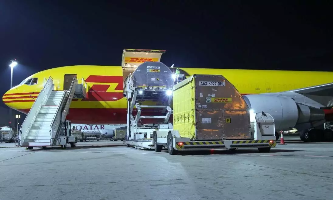 Hamad International Airport welcomes DHL’s Boeing 767-300 flight