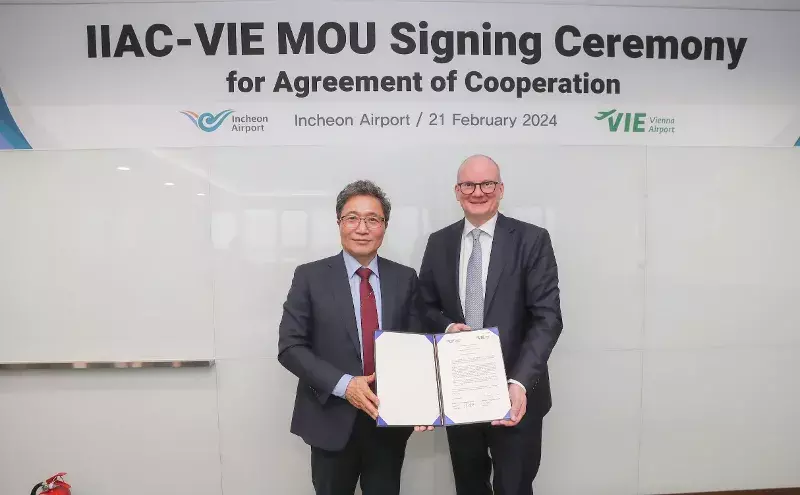 Vienna Airport signs agreements with Incheon Airport, Korean Air Vienna Airport signs agreements with Incheon Airport, Korean Air