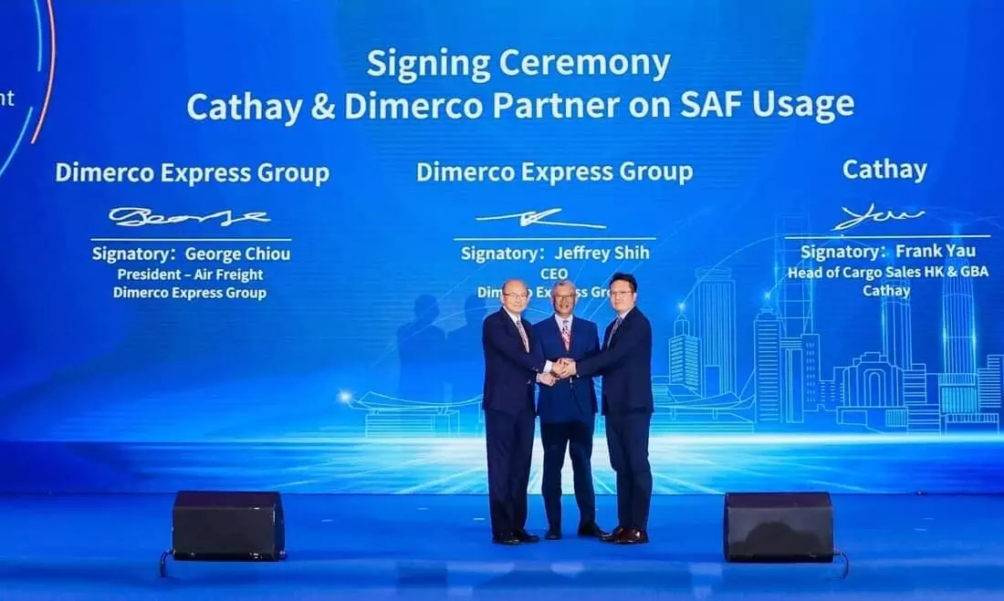 Dimerco, Cathay sign SAF deal