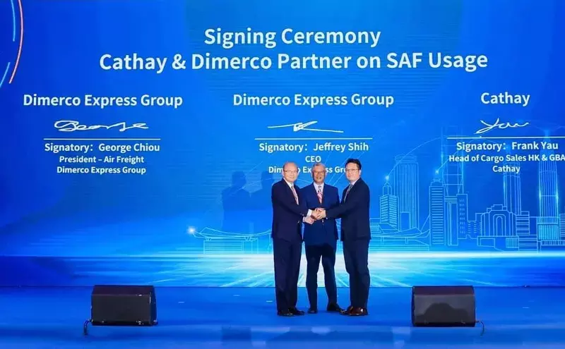 Dimerco, Cathay sign SAF deal Dimerco, Cathay sign SAF deal